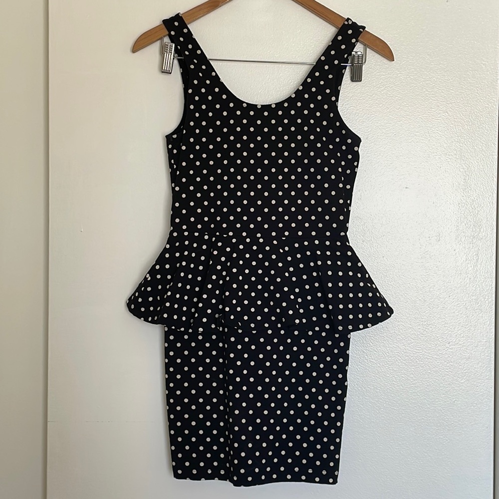 Forever 21 Black and White Polka Dot Mini Dress